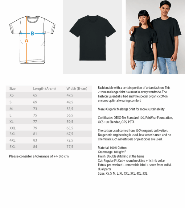 palms_25_crew  - Herren Premium Organic Shirt 2.0 ST/ST – Bild 13